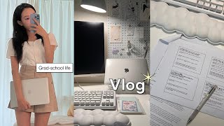 (Eng) 𝐒𝐭𝐮𝐝𝐞𝐧𝐭 𝐃𝐢𝐚𝐫𝐢𝐞𝐬 | Grad-school life in Korea, diet vlog, weight loss before new semester