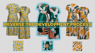 Reverse the Development Process | 3D Design Fashion Jumpsuit | TUKA3D DE Visualizer