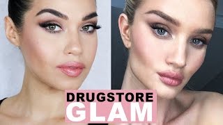 ALL Drugstore Natural Glam | Rosie Huntington Inspired Makeup Tutorial | Eman