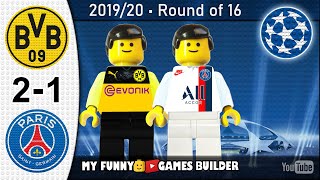 Borussia Dortmund vs PSG 2-1 • Champions League 18/02/2020 • All Goals Highlights Lego Football