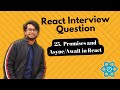 React Interview Questions - Promises and Async/Await in React