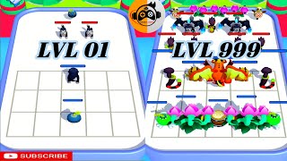 Merge Monster Rush : Merge Master Monster Rush fight battle Maxlevel Game play, mighty merge