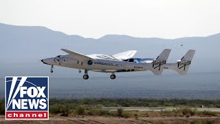 Virgin Galactic VSS Unity lands with Branson on board