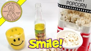 Movie Theater Popcorn Hot Air Popper With Banana Soda!
