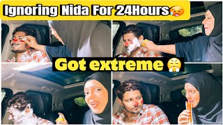 Ignoring Nida For 24HOURS On Public Demand 😜 | Got Extreme 😨❌ | Sufiyan And Nida ❤️