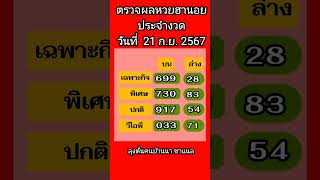 ตรวจผลหวยฮานอยงวดประจำวันที่ 21 ก ย  2567