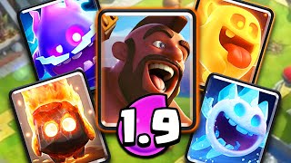 REAZIONE al DECK FOLLE 1.9 HOG RIDER CYCLE! - Clash Royale