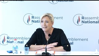 Livre noir de la gestion du COVID19 : conférence de presse de Marine Le Pen et Jordan Bardella