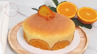 How To Make Orange Sponge Cake | Super Fluffy \u0026 Soft | With Candied Orange Slices