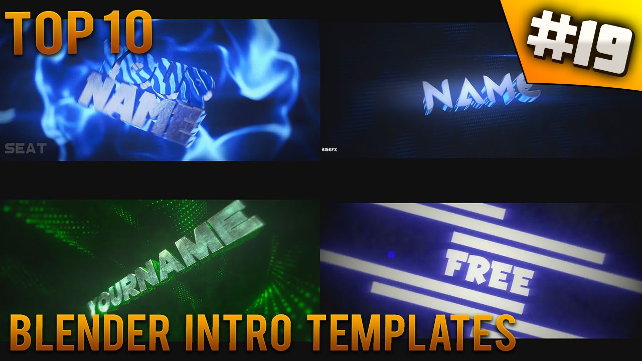 TOP 10 Blender Intro Templates #19 (Free Download + Music) - YouTube