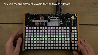 How To Make A Quick Vocal Synth With The Synthstrom Deluge
