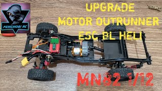 Upgrade MN82 Motor brushless outrunner #mn78 #mn82 #mn90 #wpl #rccrawler