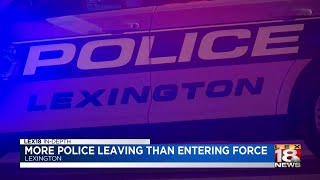 Number of officers leaving Lexington Police Department at an alarming rate, highest in 10 years