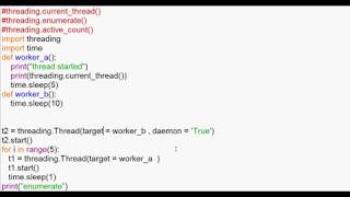 #52 | Python Tutorial in Tamil |threading.enumerate() | active_count() | current_thread() in python