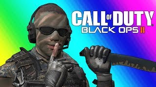 Black Ops 2 Private Match Funny Moments - Terroriser Making Wildcat Rage :D
