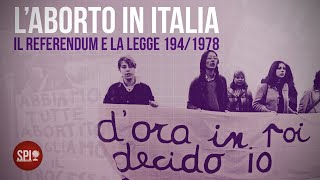 L'aborto in Italia: Il referendum e la legge 194/1978