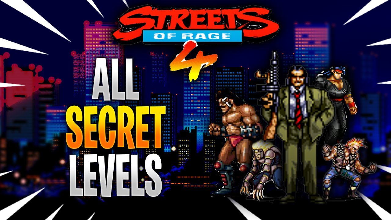 Streets Of Rage 4 - How To Unlock All Secret Levels - YouTube