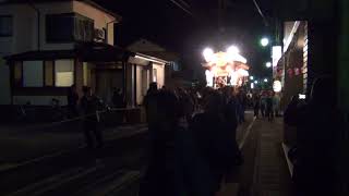 2018年服織田神社祭典　3日目仲町　2丁目付近