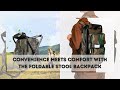 Foldable Stool Backpack - Portable Folding Camping Stool for Outdoor, Walking, Hiking, and  Fishing