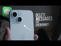 Can I Delete Messages on iPhone for Everyone (explained)