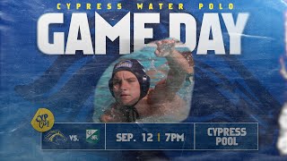 Cypress Men's Water Polo vs Grossmont College @ 7PM (9.12.24)