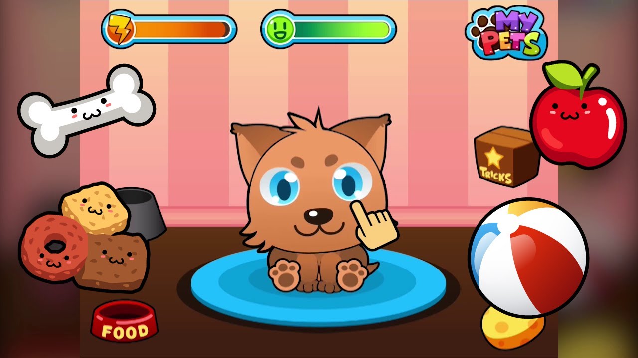 My Virtual Pet - Cute Kids Game For IPhone And Android - YouTube