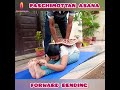 Forward bending || Paschimottan asana #short