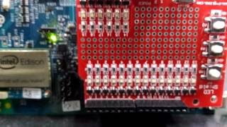 Intel Edison Python Blink All Exercise