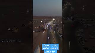 Pakistani Truck  driver loaded airoplane  in Saudi Arabia