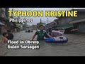 Bagyong Kristine / Typhoon Kristine Floods Obrero Bulan Sorsogon Philippines