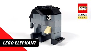 Amazing LEGO CUTE ELEPHANT Building Instructions - Lego Creator 10696 \u0026 DIY Brick Blocks - Tutorial