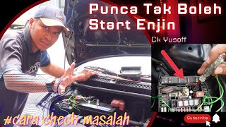 Punca Tak boleh Start Enjin Tak ada Bunyi | Cara Check Masalah #ckyusoff #vios #toyota