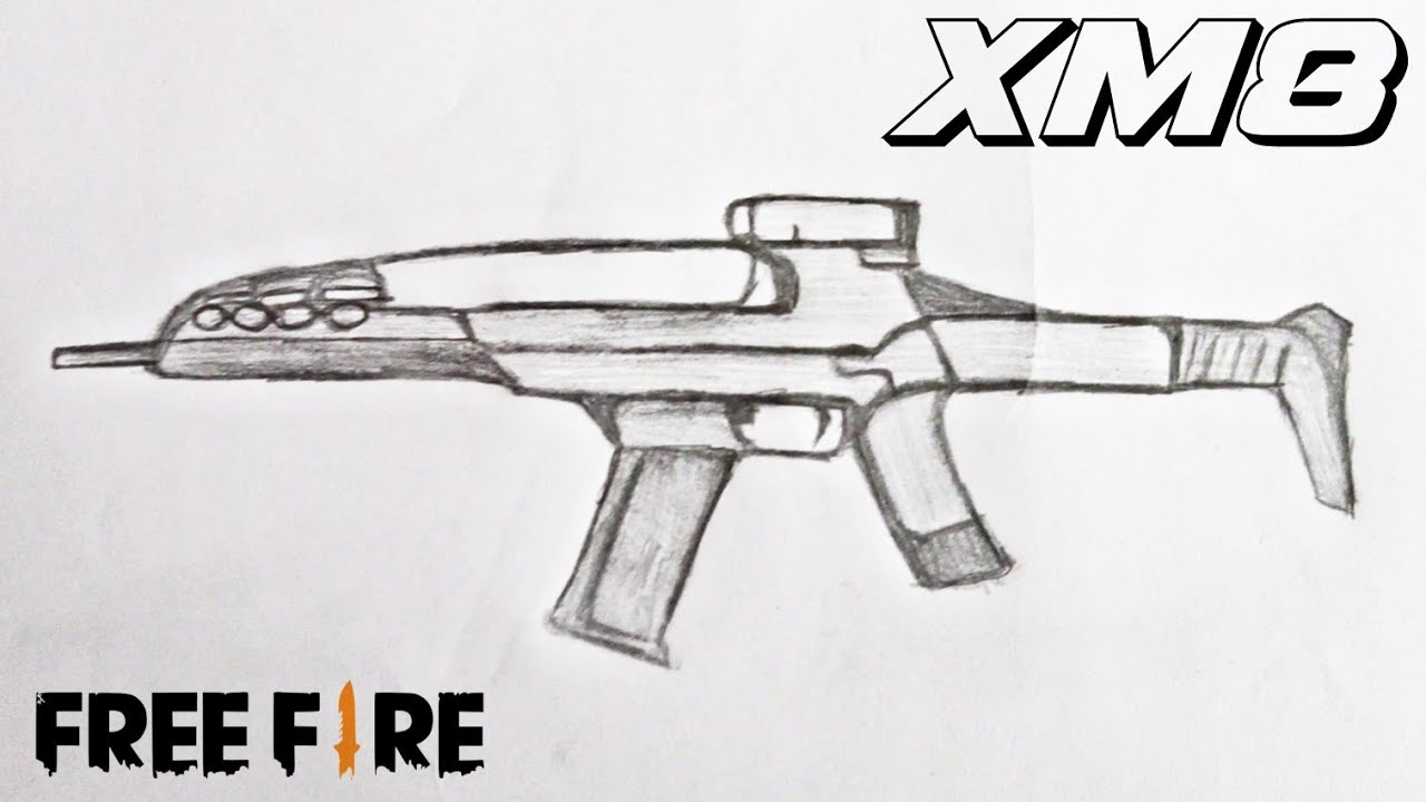 How To Draw Fire Gun