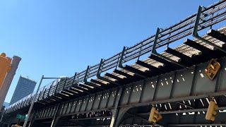 MTA BMT Astoria Line: R46 (N) (W) Trains Passing Over 31st Street \u0026 35 Ave (Street POV) (10/14/2022)