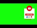 Футаж Подписка и Лайк Колокольчик you tube green screen Скачать Футаж подписка