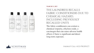 The Laundress Recalls Fabric Conditioners Due to Chemical Hazard