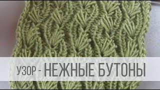 Узор спицами Нежные Бутоны