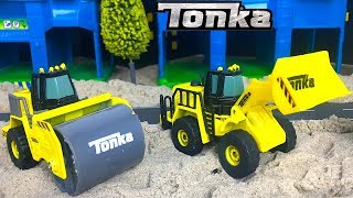 UNBOXING TONKA DIECAST CONSTRUCTION CREW WITH MIGHY MACHINES