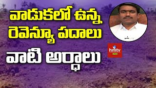 వాడుకలో ఉన్న రెవెన్యూ పదాలు - వాటి అర్ధాలు | Mr Sunil Kumar | hmtv Agri