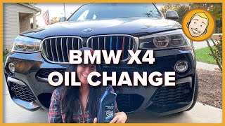 BMW X4 (F26) OIL CHANGE and SERVICE LIGHT RESET (X3 F25)