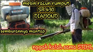 MESIN RACUN RUMPUT SR 430 DIAMOND semburannya joss