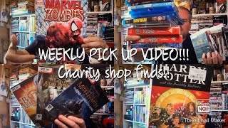 Weekly Charity Shop pick up video!!! Working on the CEX trading pile!!! Game, toys and movies!!!