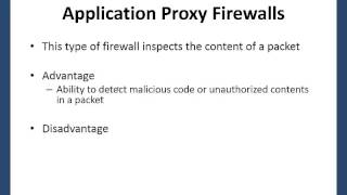 IST 815 Application Proxy Firewall