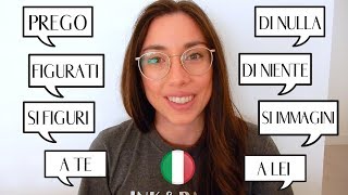 8 words and expressions Italians use to respond to \