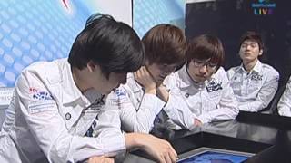 [2011.05.22] 신한은행 프로리그 10-11 5라운드 5주차 2경기 웅진 vs STX 1세트 (신태양의제국) 박상우(Terran) vs 김윤중(Protoss)