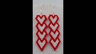 Column Heart Earrings