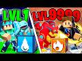 Upgrading ELEMENTAL Lucky Blocks To Get GOD Pokemon (Minecraft)