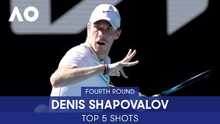 Denis Shapovalov | Top 5 Shots (4R) | Australian Open 2022