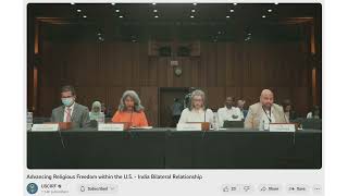 Sept 20, 2023 Sunita Viswanath Testimony at USCRIF