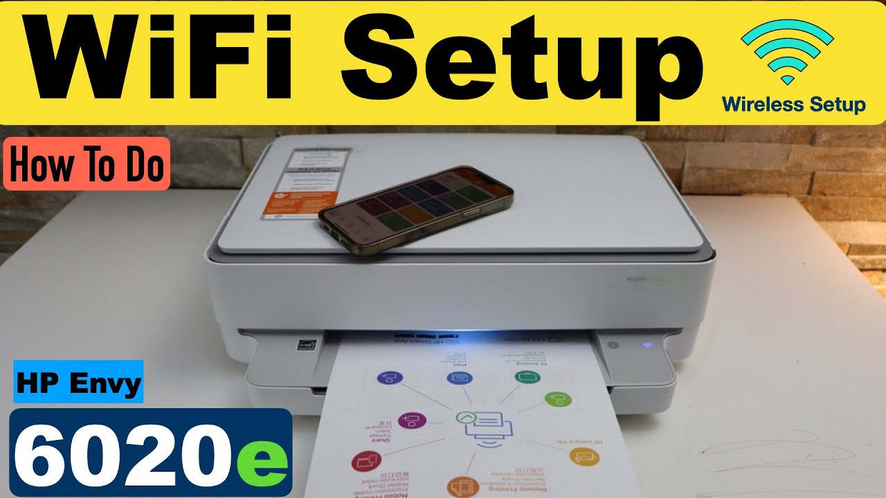 HP Envy 6020e WiFi Setup, Connect To Wireless Network. - YouTube